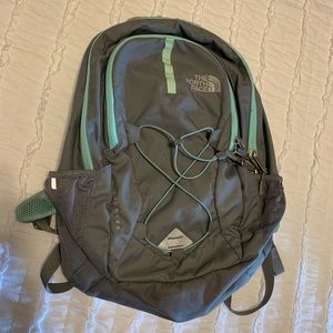 The North Face Mint and Grey backpack
